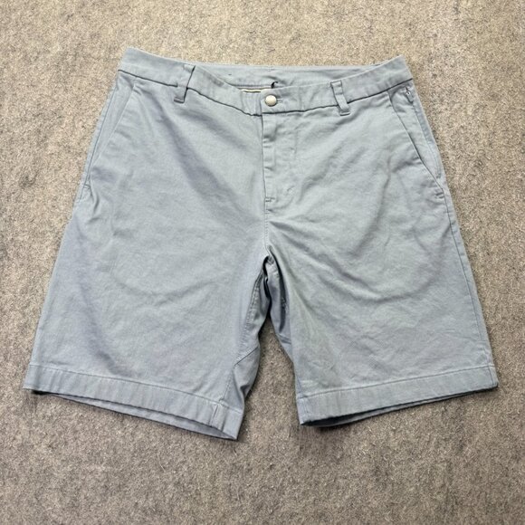 Lululemon Commission Shorts Men 34 Light Blue Stretch 9" Chino Bermuda Classic - Picture 1 of 14